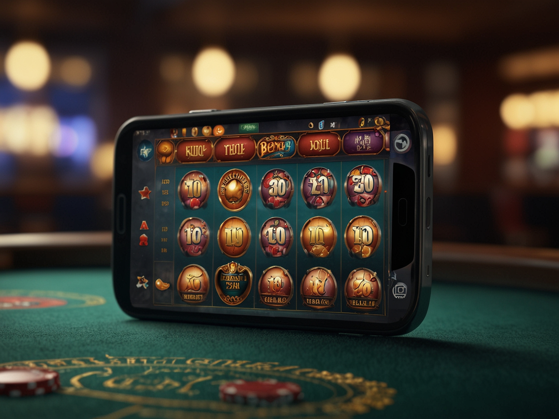 Interfaz móvil Winpot App